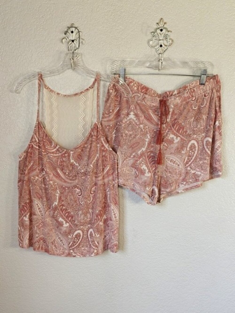 Soma Size M Pajamas Set Cool Nights Shelf Bra Cami & Shorts
